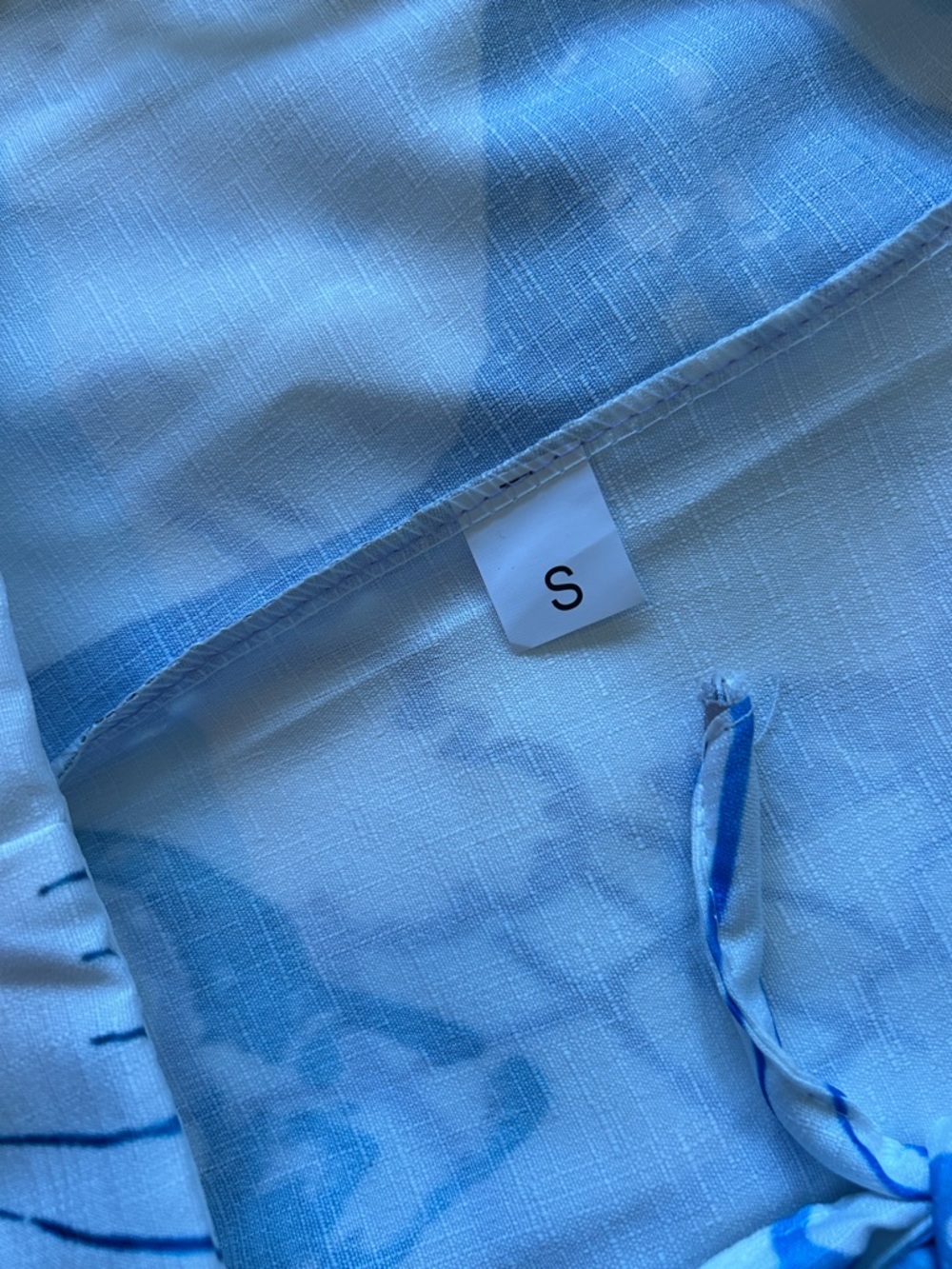 Women’s White Seashell & Seahorse Print Jumpsuit with Tie Straps - Picture 2 of 3